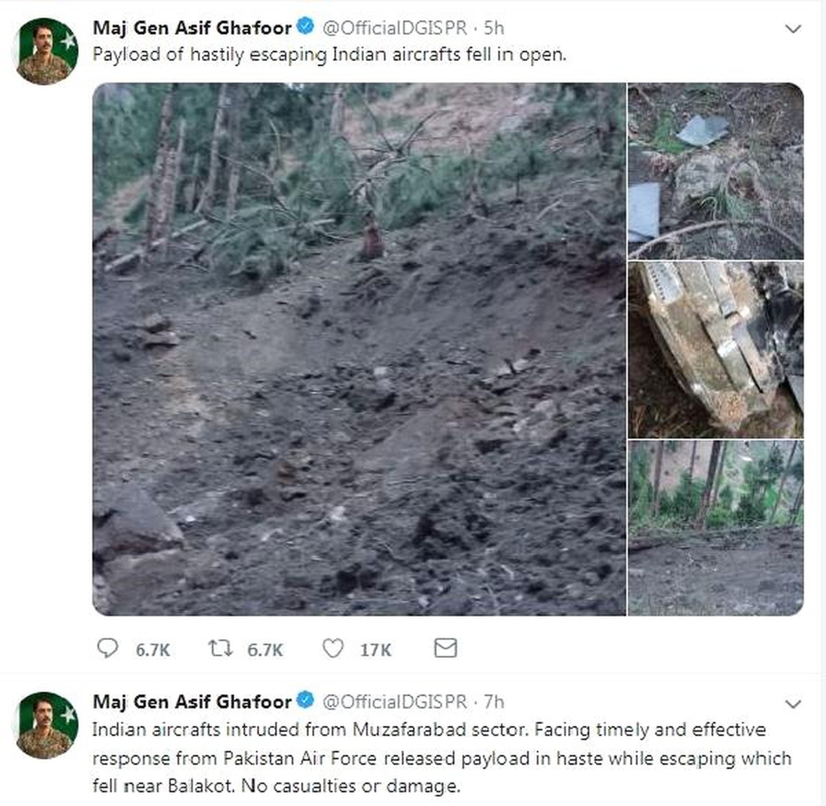 Hindistan: "Kampları Vurduk"; Pakistan: "Kaçarken Boş Alanı Vurdular"