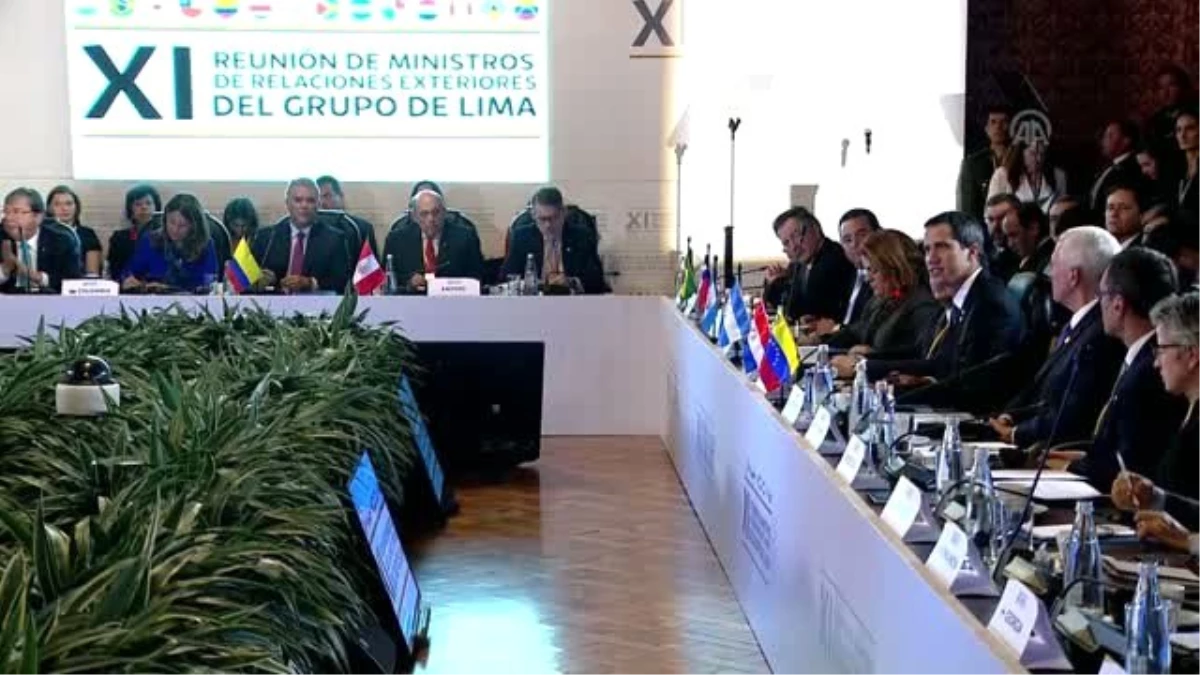 Kolombiya\'da Lima Grup Toplantısı - Juan Guaido