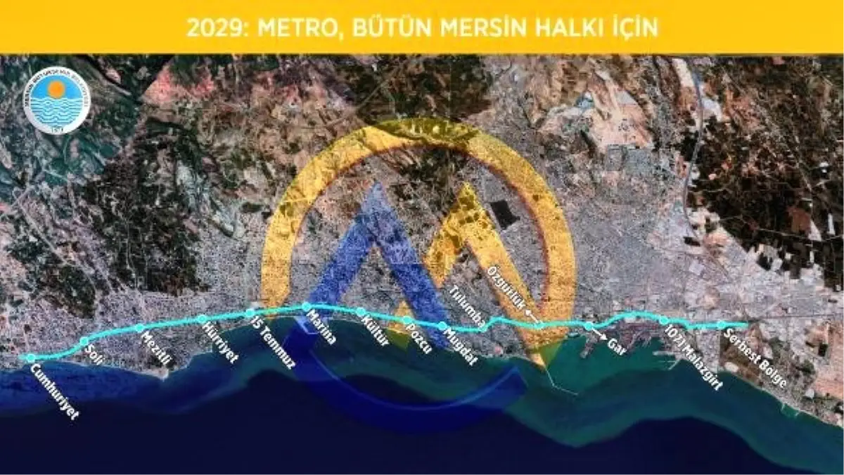 Mersin Metrosu İçin Geri Sayım