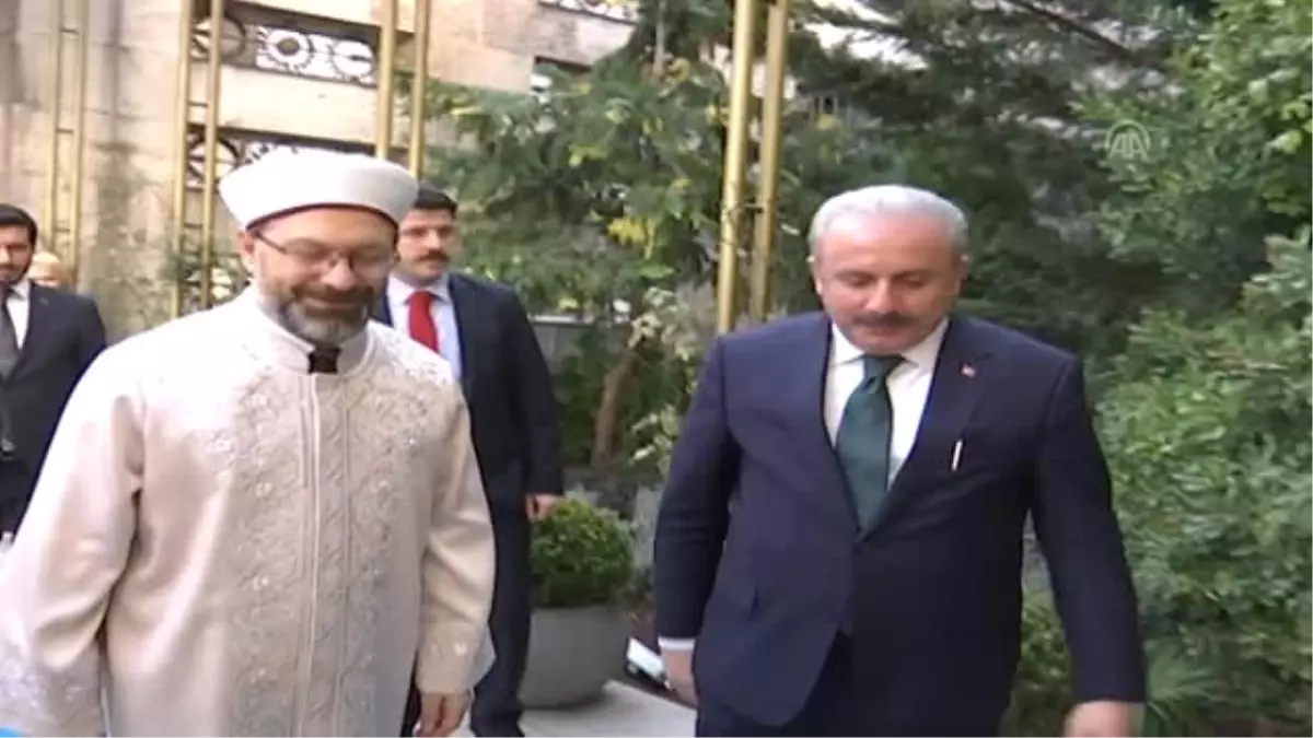 TBMM Başkanı Şentop, Diyanet İşleri Başkanı Erbaş\'ı Kabul Etti