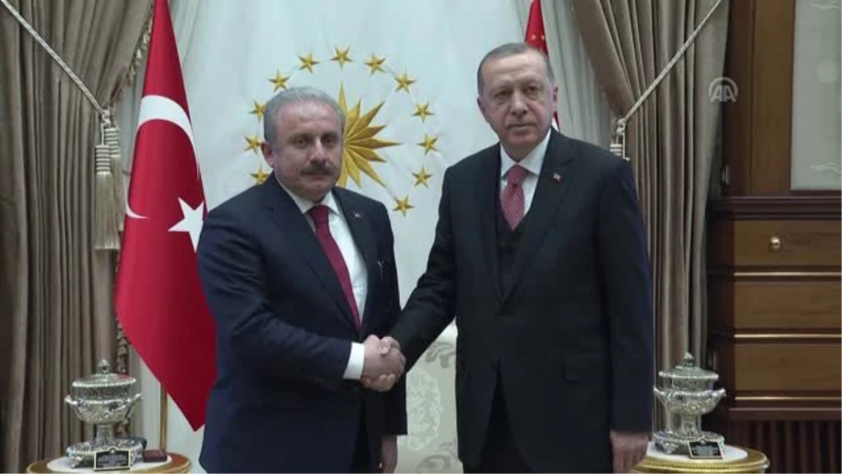 Cumhurbaşkanı Erdoğan, TBMM Başkanı Şentop\'u Kabul Etti