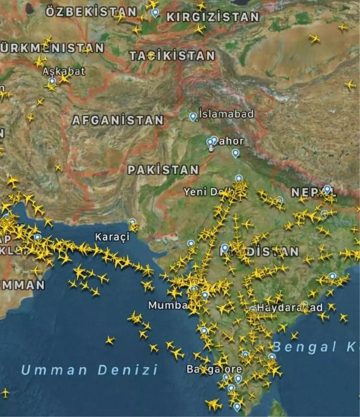 Pakistan Hava Sahasındaki Sessizlik Radara da Yansıdı