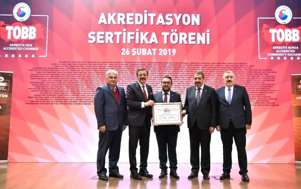 Rize Ticaret Borsası\'na A Sınıfı Akreditasyon Belgesi