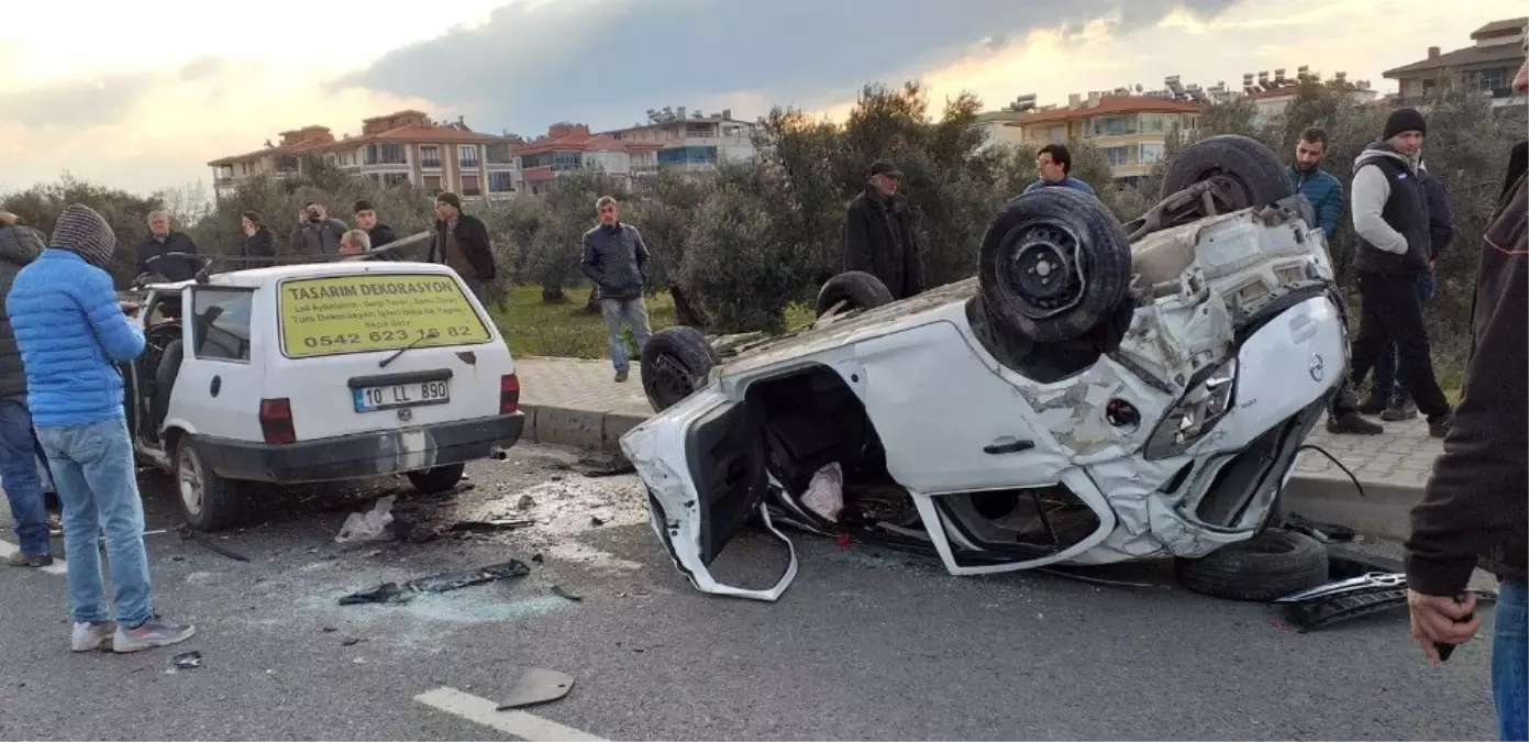 Taklalar Atarak Karşı Yöne Uçtu, Kaza Anı Kameraya Yansıdı