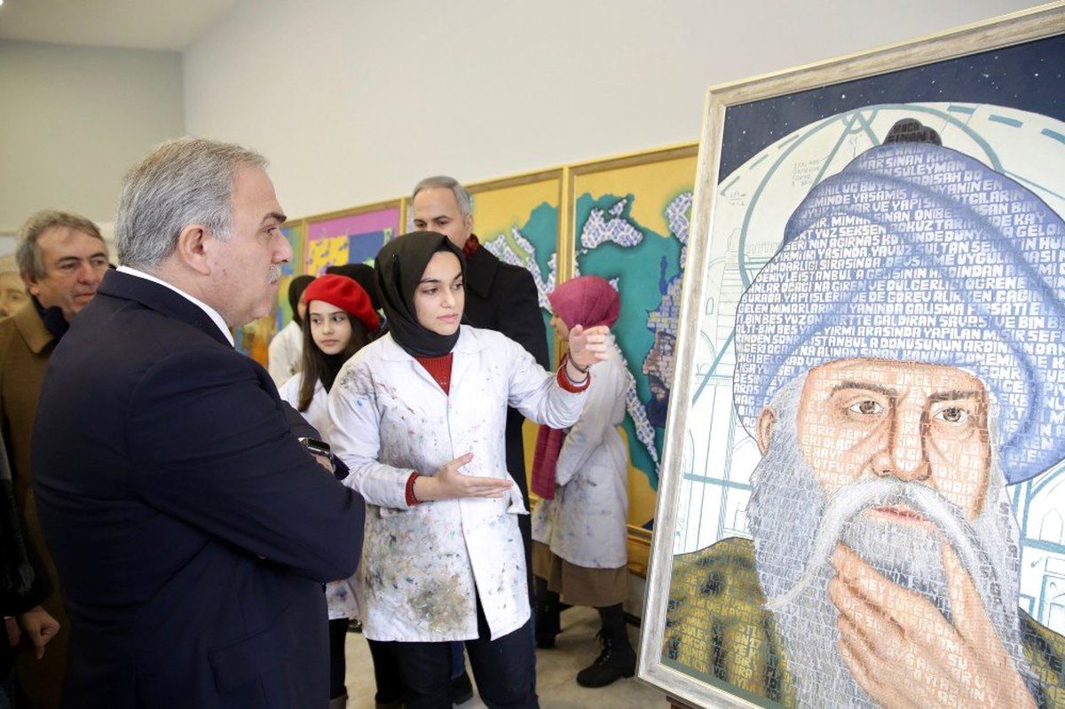 Fatih Belediye Başkan Adayı Turan, Öğrencilerin Hazırladığı Sergiyi Ziyaret Etti