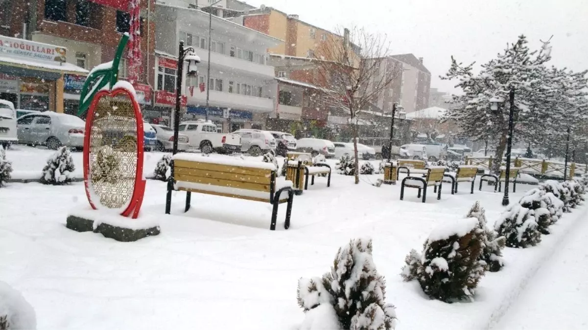 Kağızman\'da Yoğun Kar Yağışı