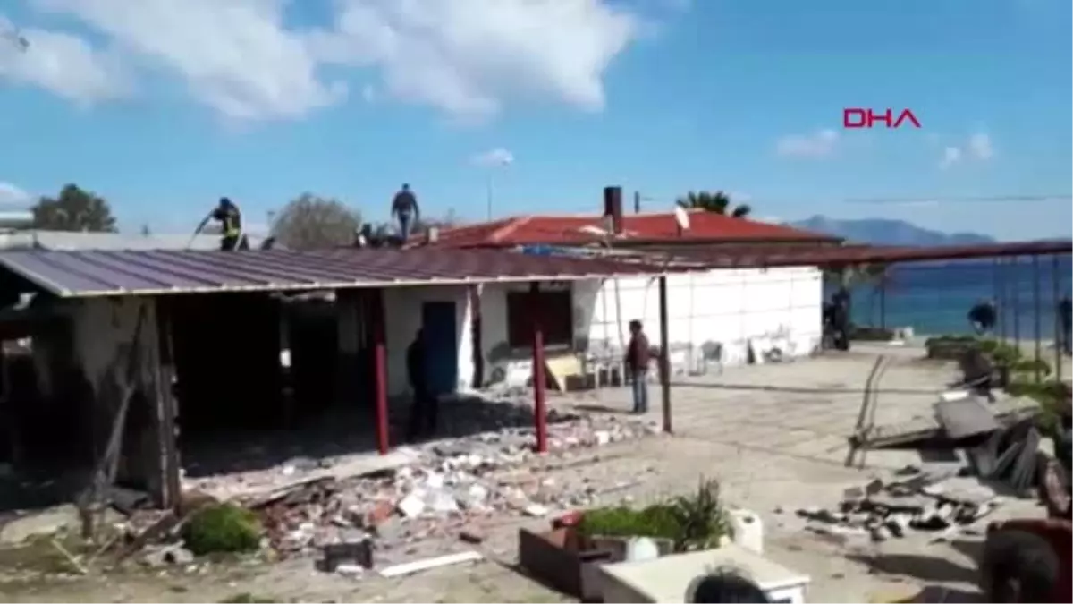 Muğla Kaynak Yaparken Bitişikteki Restoranın Deposunu Yaktılar