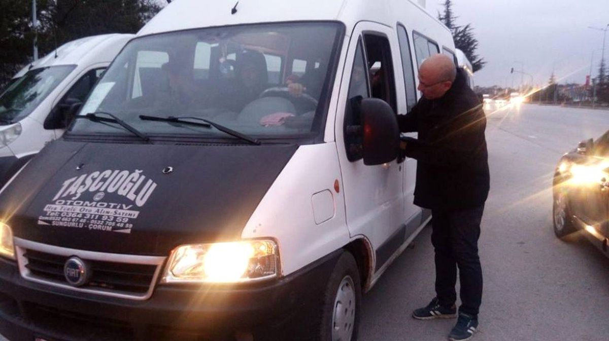Sungurlu\'da Öğrenci Servisleri Denetlendi