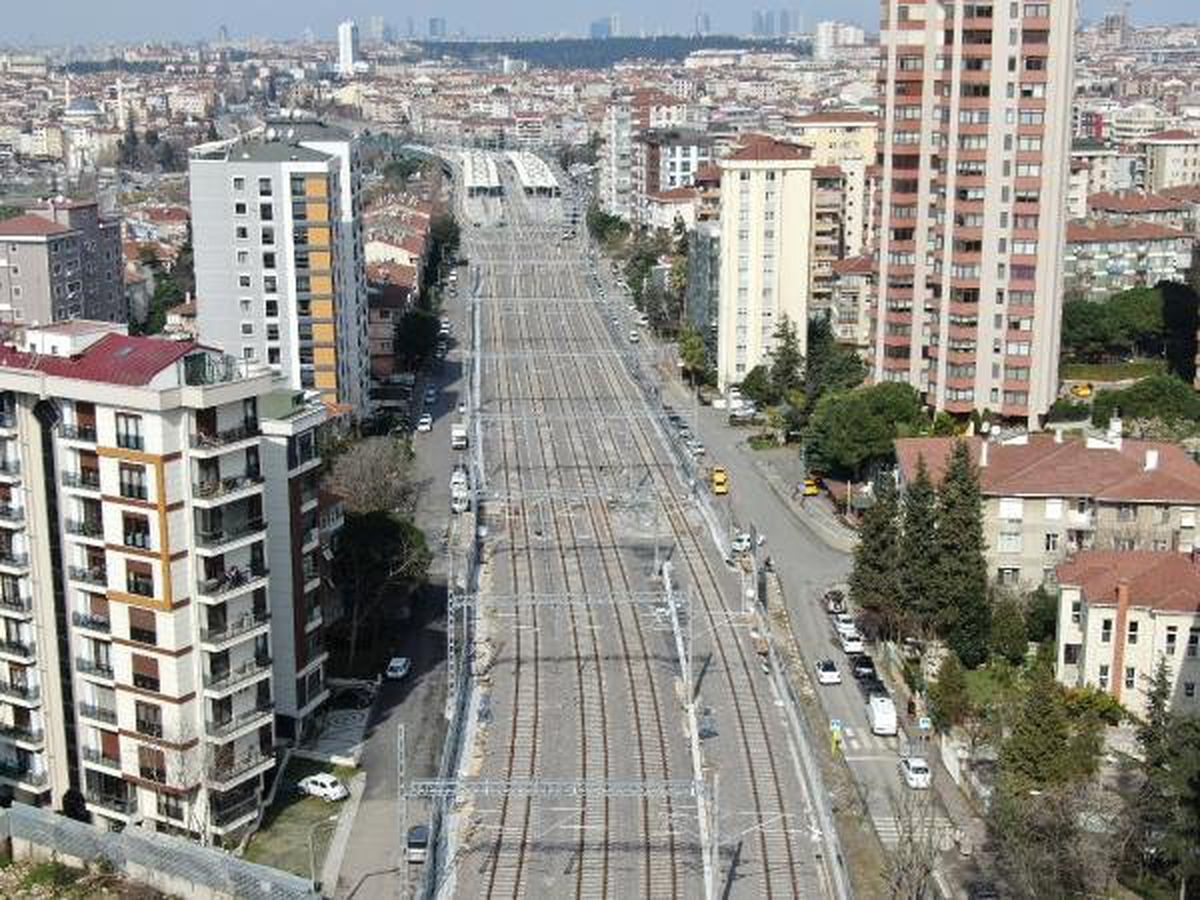 10 Gün Sonra Açılacak... Gebze-Halkalı Marmaray Hattındaki Son Durum Havadan Görüntülendi