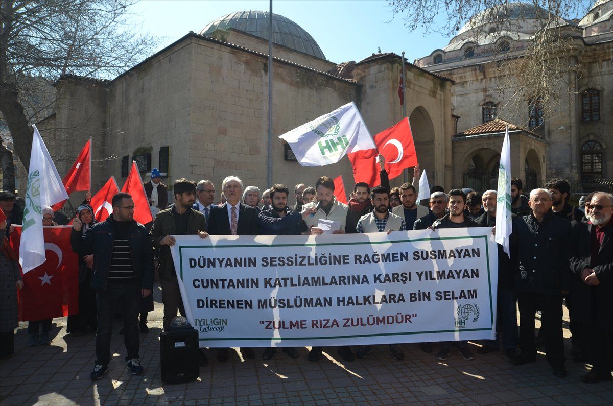 Kütahya\'da Genç İhh\'dan Mısır\'daki İdamlara Protesto