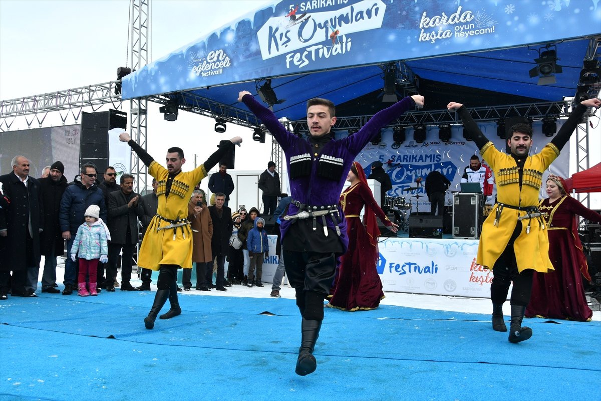 5. Sarıkamış Kış Oyunları Festivali"Nde Renkli Görüntüler