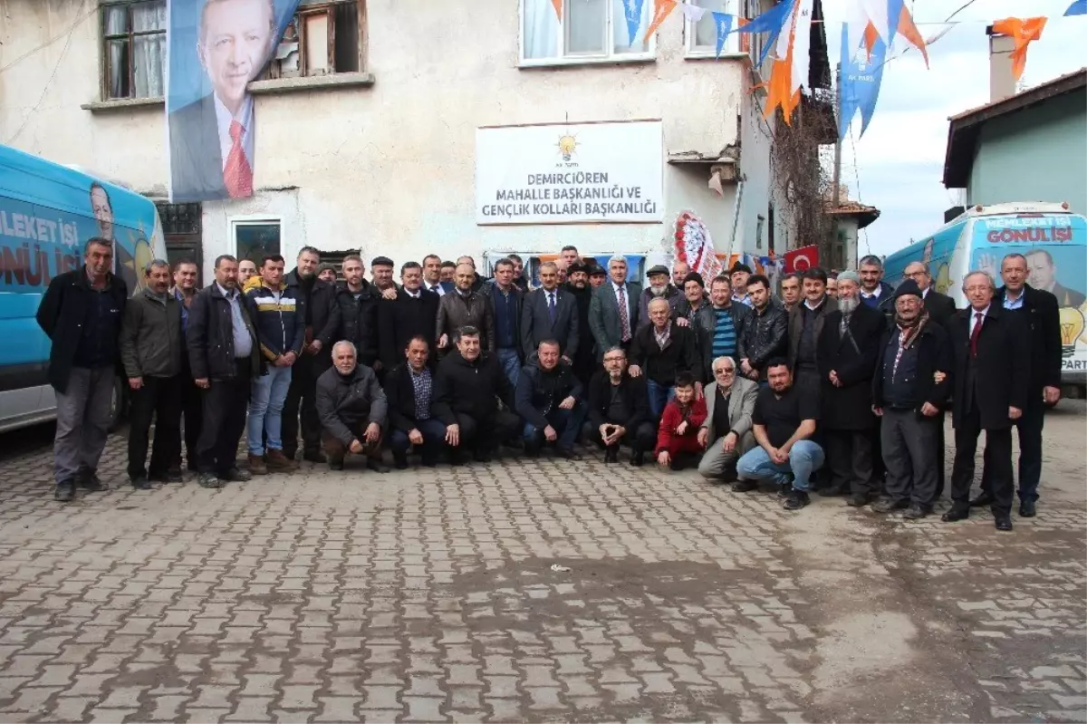 Ak Parti, Demirciören Köyü\'nde Seçim İrtibat Bürosu Açtı