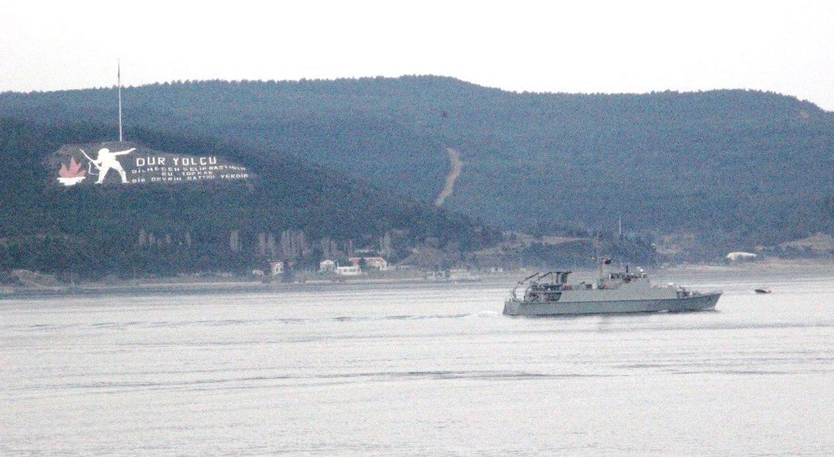 İspanya Mayın Arama Gemisi Çanakkale Boğazından Geçti