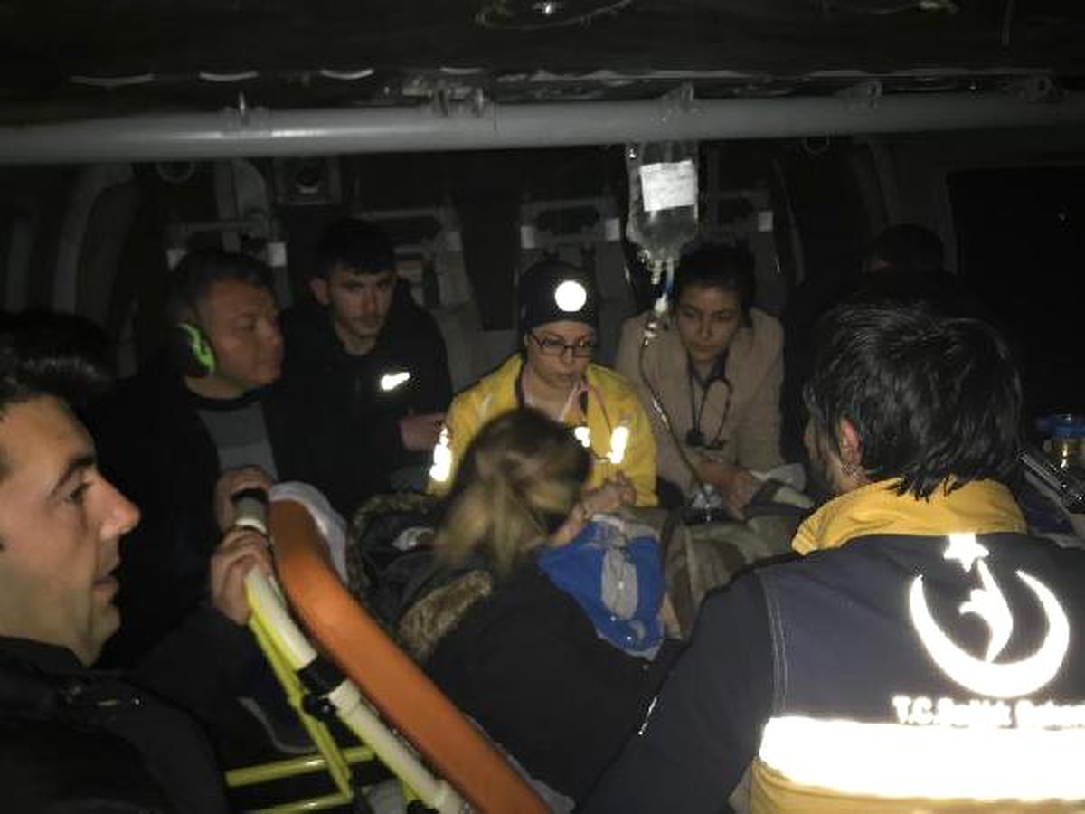 Para Yutan Ayaz, Helikopterle Hastaneye Ulaştırıldı