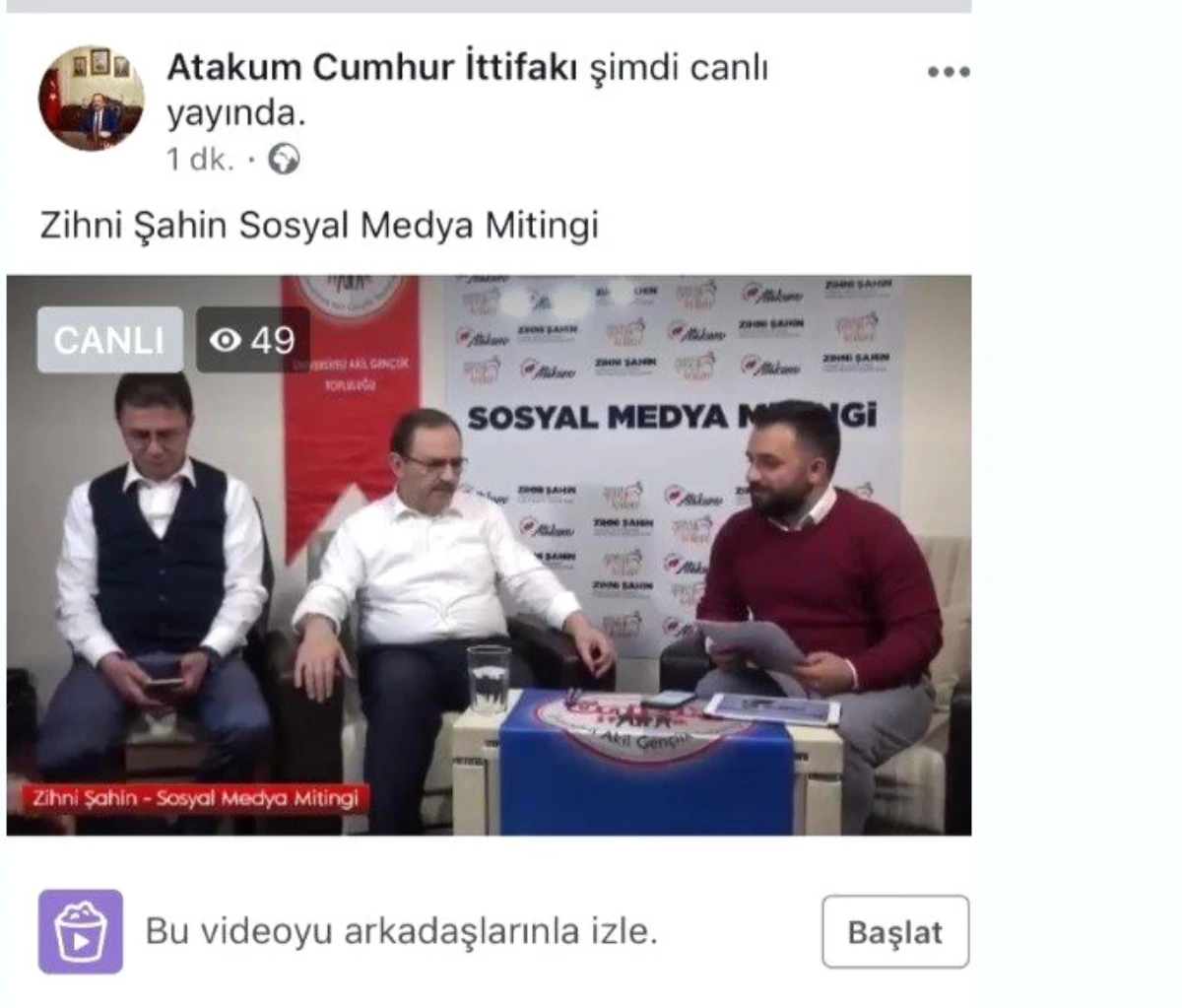 Başkan Zihni Şahin\'den \'Sosyal Medya Mitingi\'