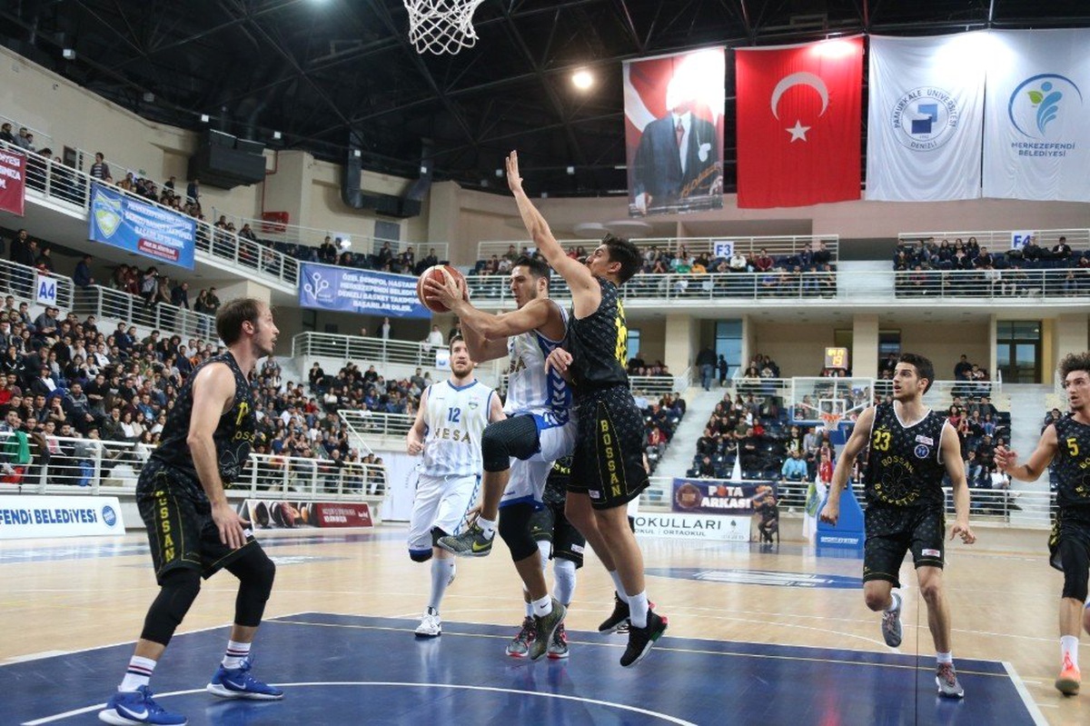 Denizli Basket Bornova Bossan\'ı Farklı Geçti