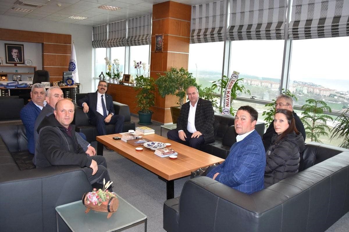 Nkü Rektörü Şahin\'e Ziyaret