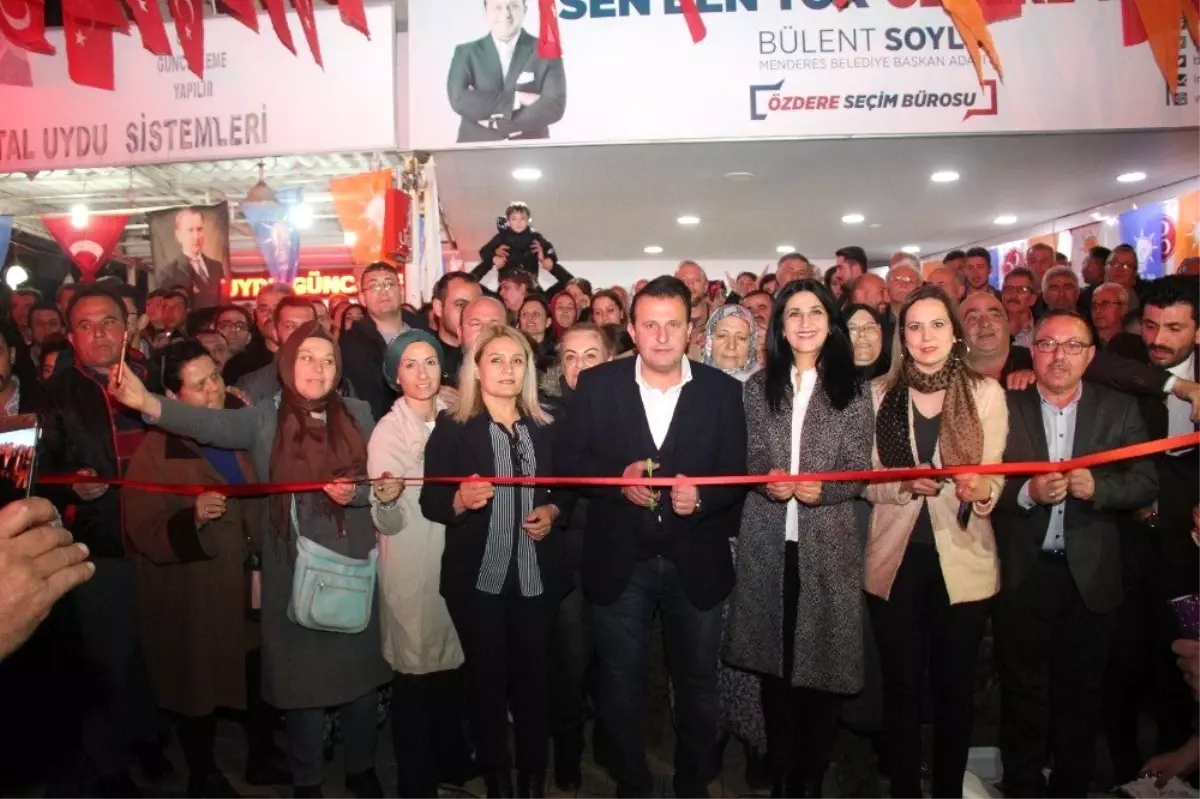 Özdere\'de Coşkulu Seçim Ofisi Açılışı