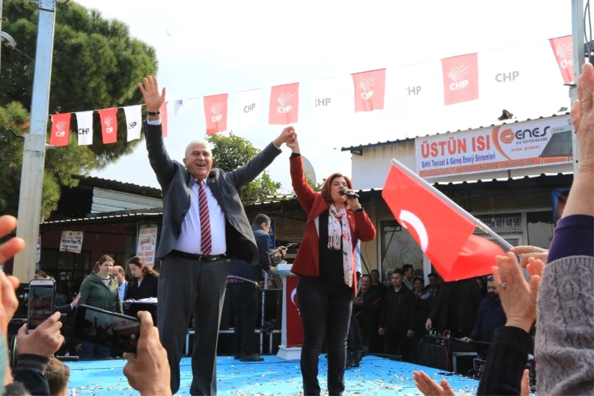 Özlem Çerçioğlu Seçim Çalışmalarını Dalama\'da Sürdürdü