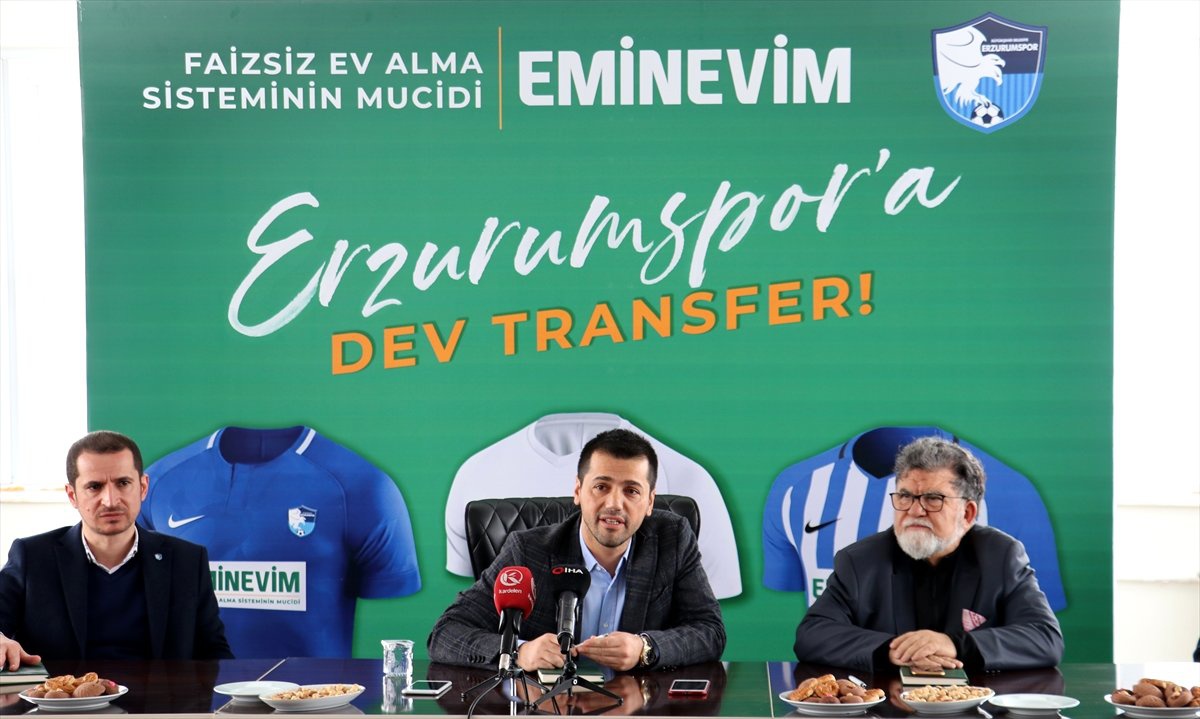 Erzurumspor ile Eminevim Arasında Sponsorluk Anlaşması