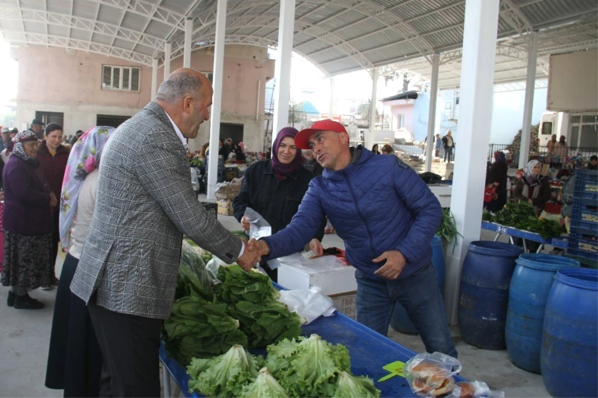 Başkan Ertürk, Başaran Kapalı Pazaryeri Esnafını Ziyaret Etti