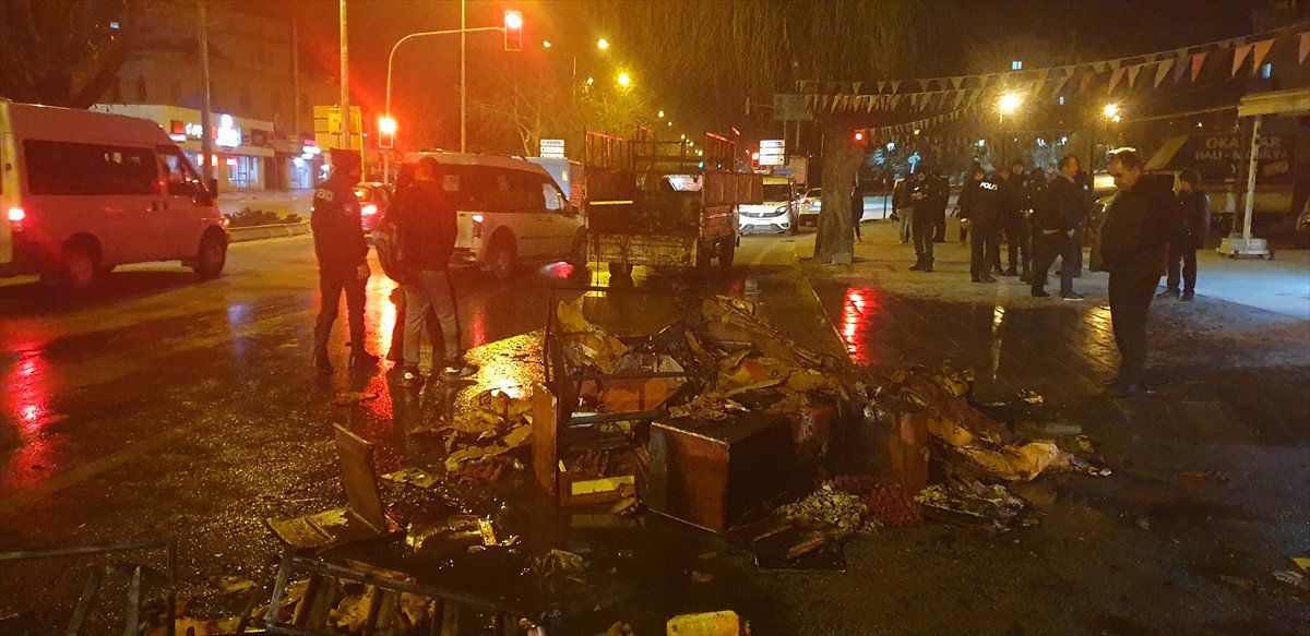Başkentte Seyir Halindeki Kamyonette Yangın
