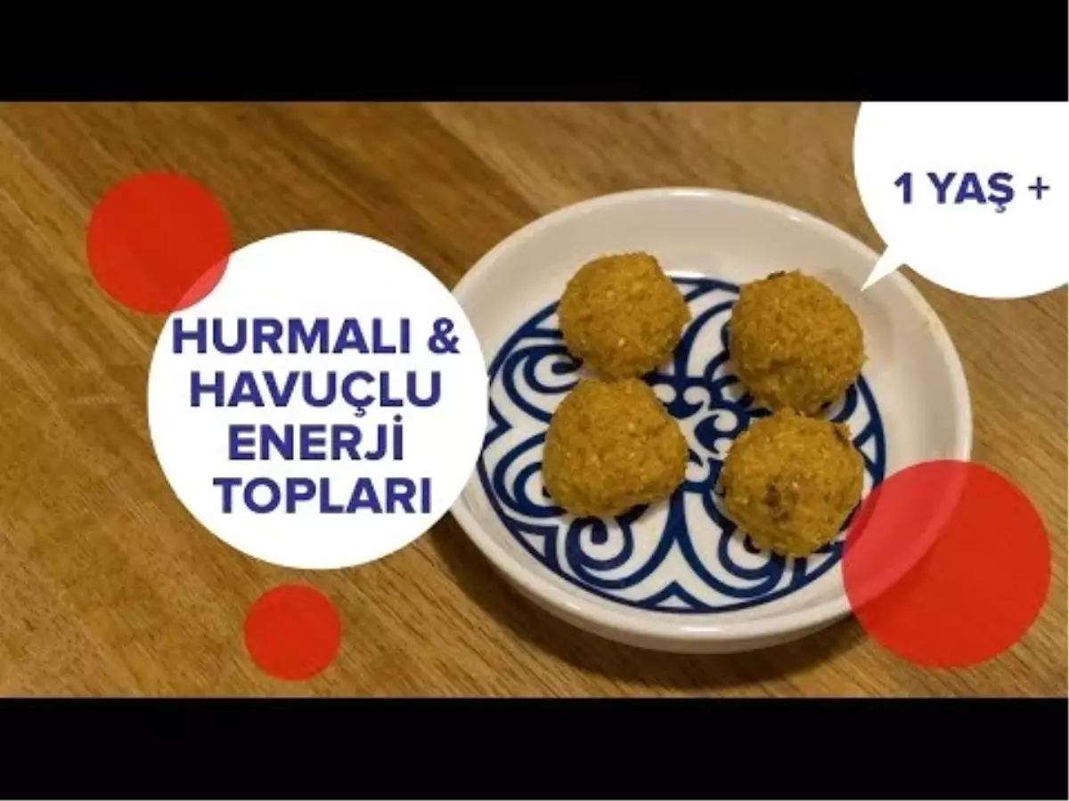 Enerji Topları - Havuçlu & Hurmalı (1 Yaş+) | İki Anne Bir Mutfak