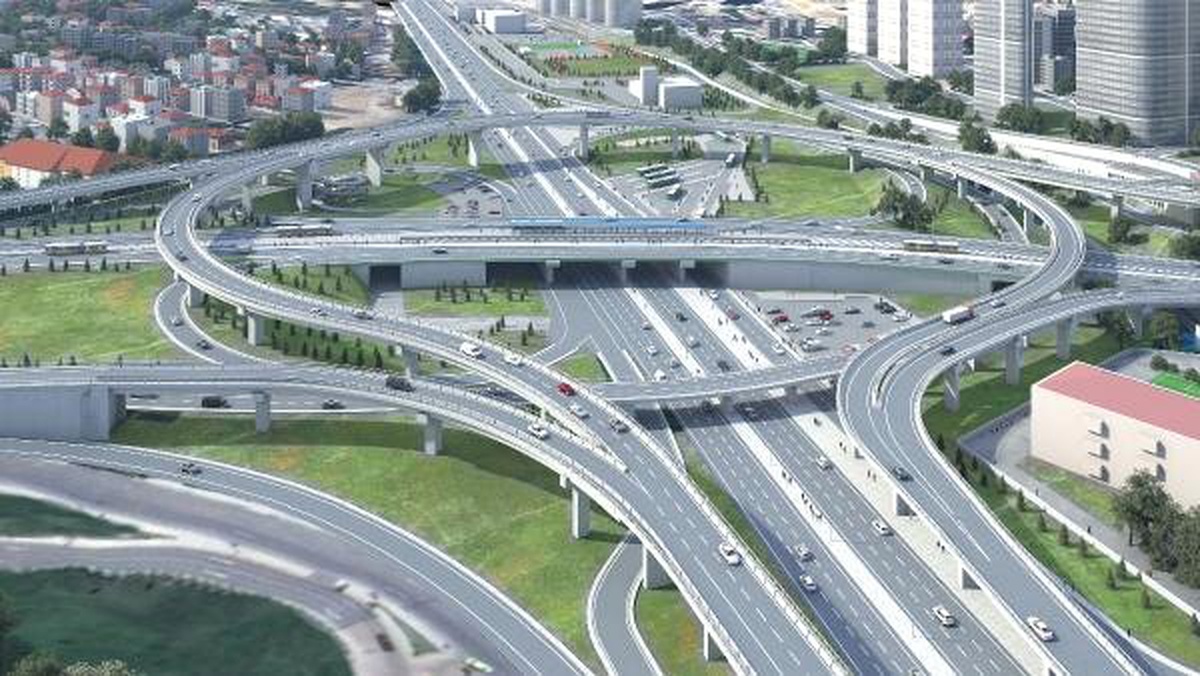 İstanbul\'da, 874 Metre Uzunluğunda Kavşak Viyadüğü Yapılıyor