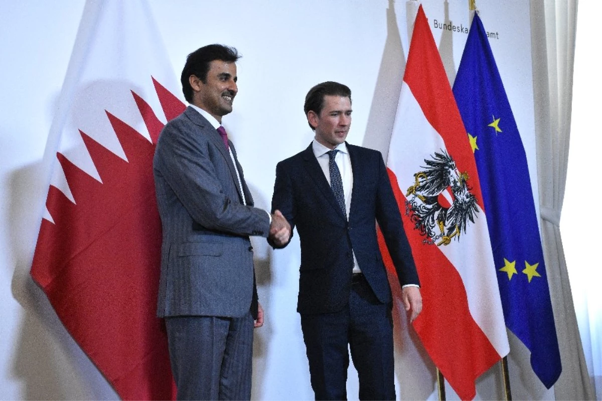 Katar Emiri, Avusturya Başbakanı Kurz ile Bir Araya Geldi