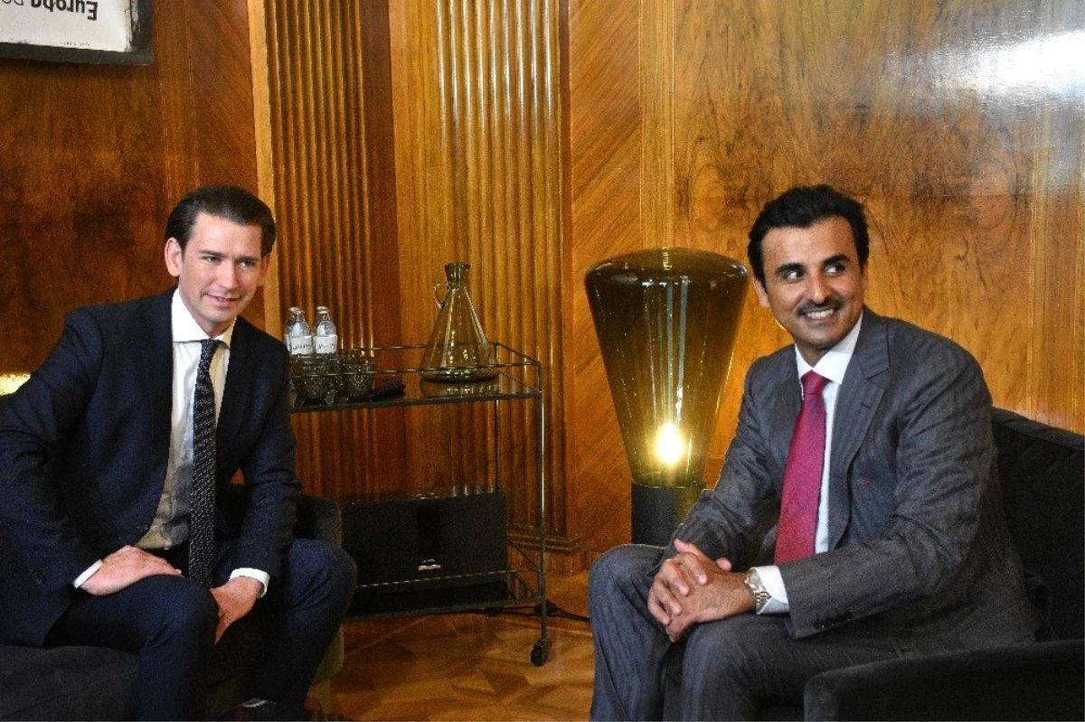 Katar Emiri, Avusturya Başbakanı Kurz ile Görüştü