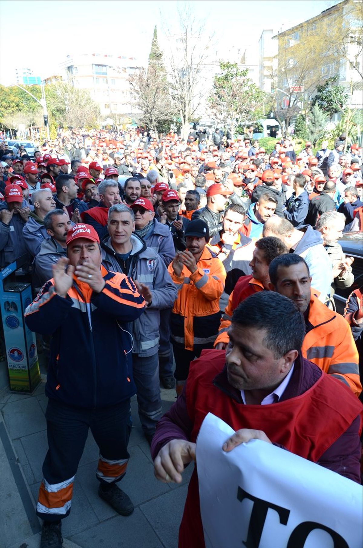 Maltepe Belediyesinde İşçi Protestosu