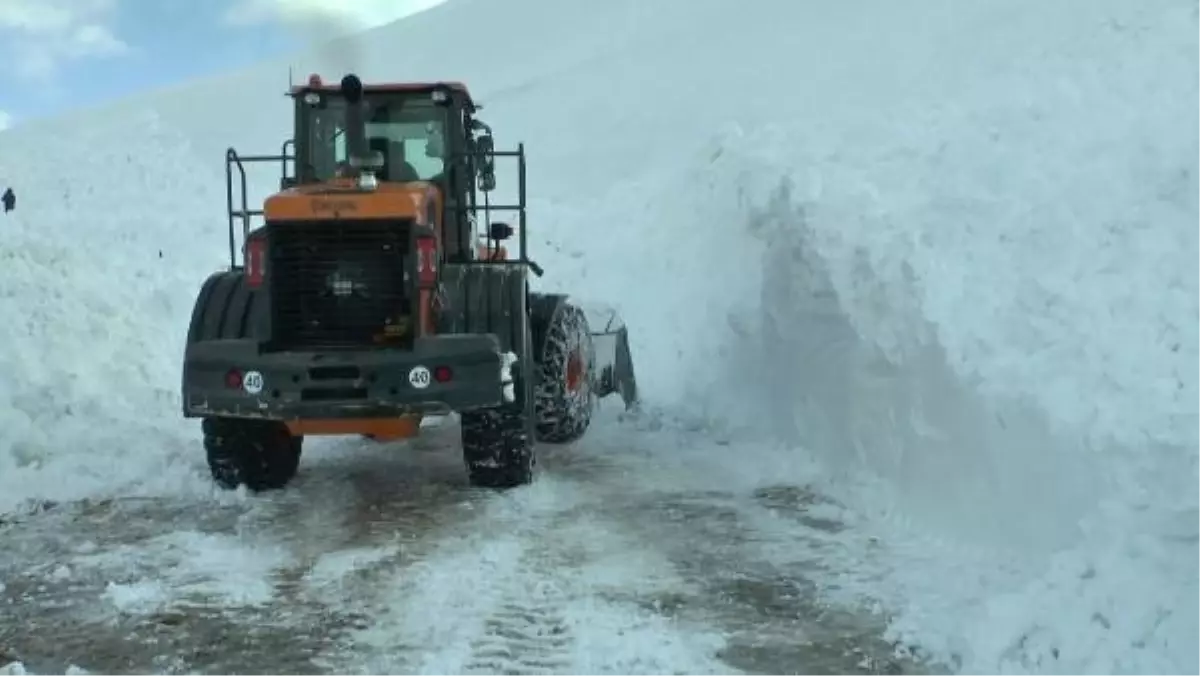 Muş\'ta Yola \'Çığ\' Düştü