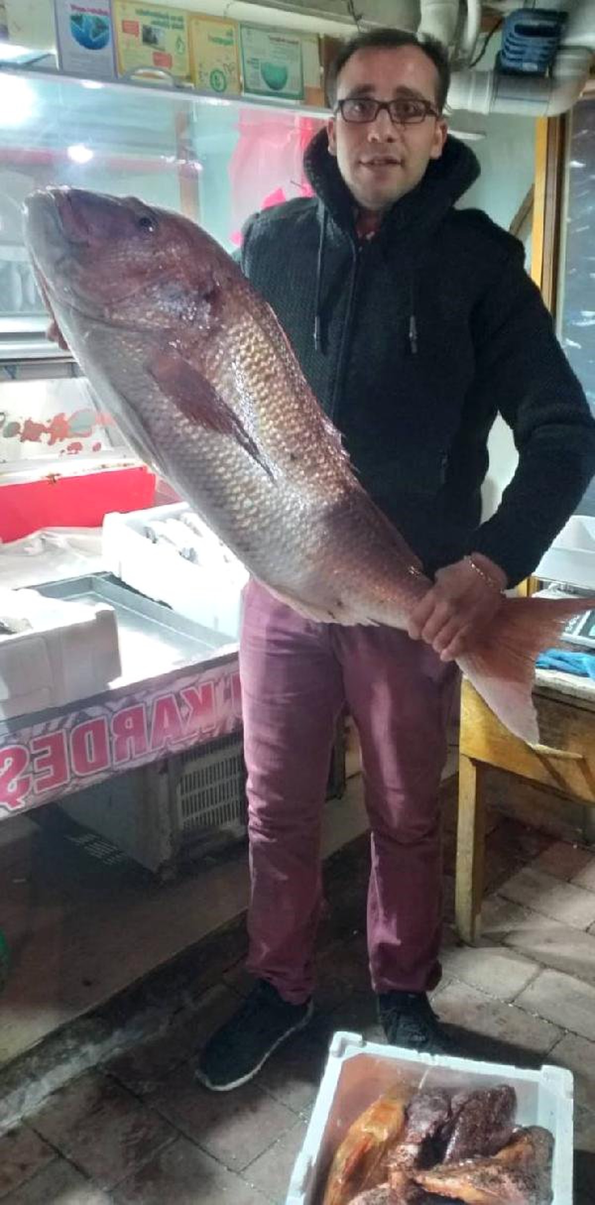 Oltayla 17 Kiloluk Mercan Balığı Yakaladı