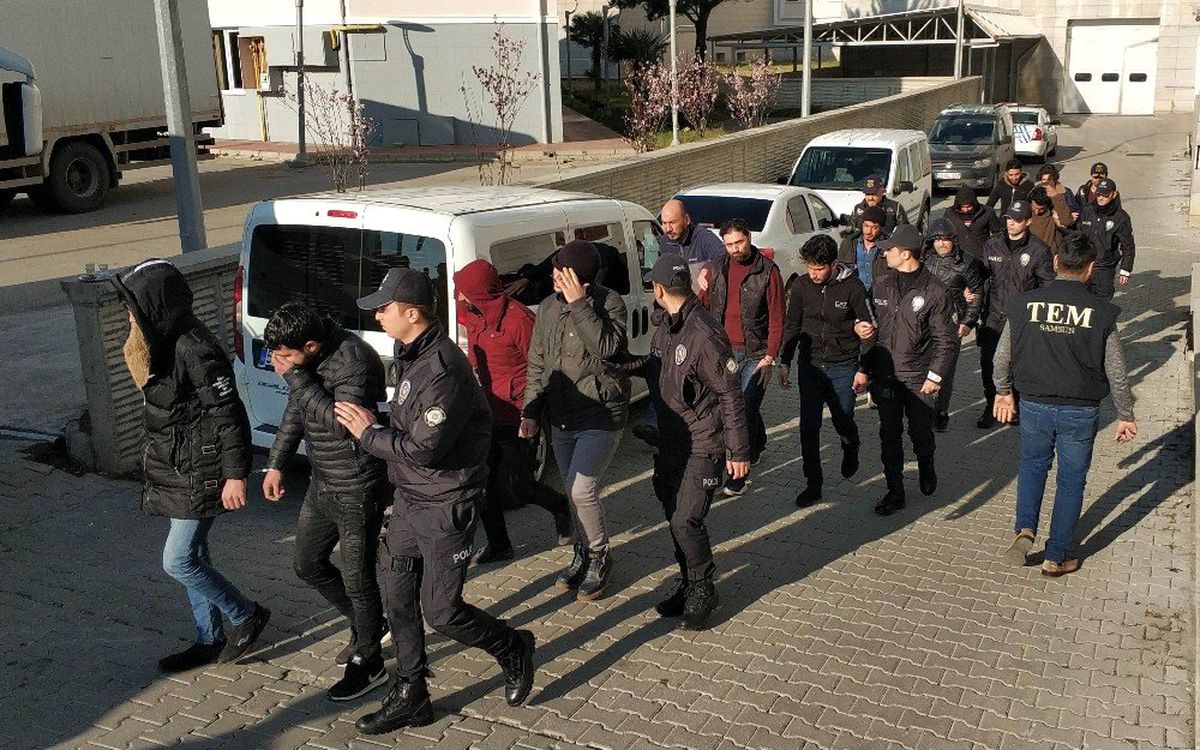 Samsun\'da Deaş\'tan 24 Şüpheli Adliyede