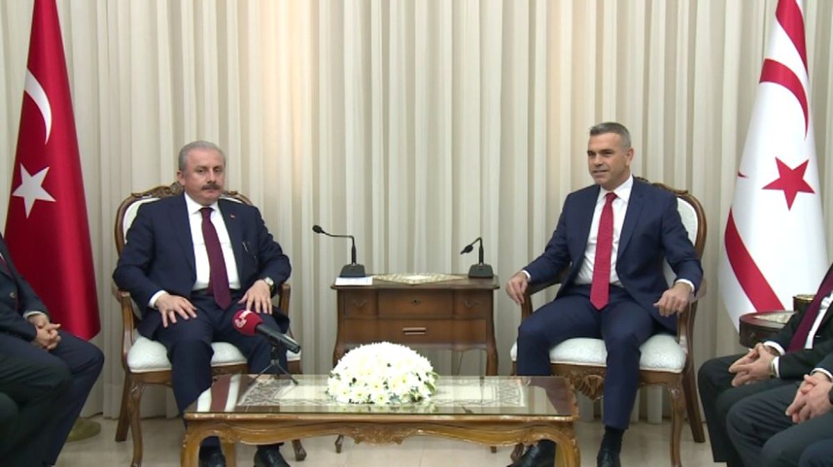 TBMM Başkanı Şentop, KKTC\'li Mevkidaşıyla Görüştü