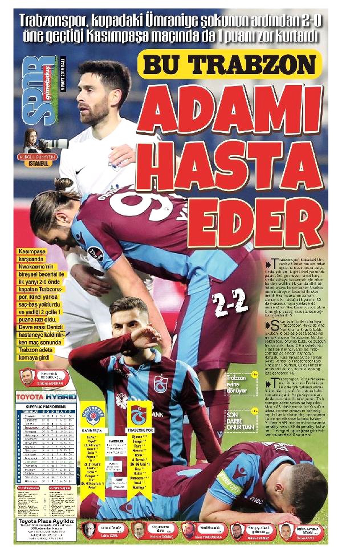 Trabzonspor\'da İkinci Yarı Hüsranı