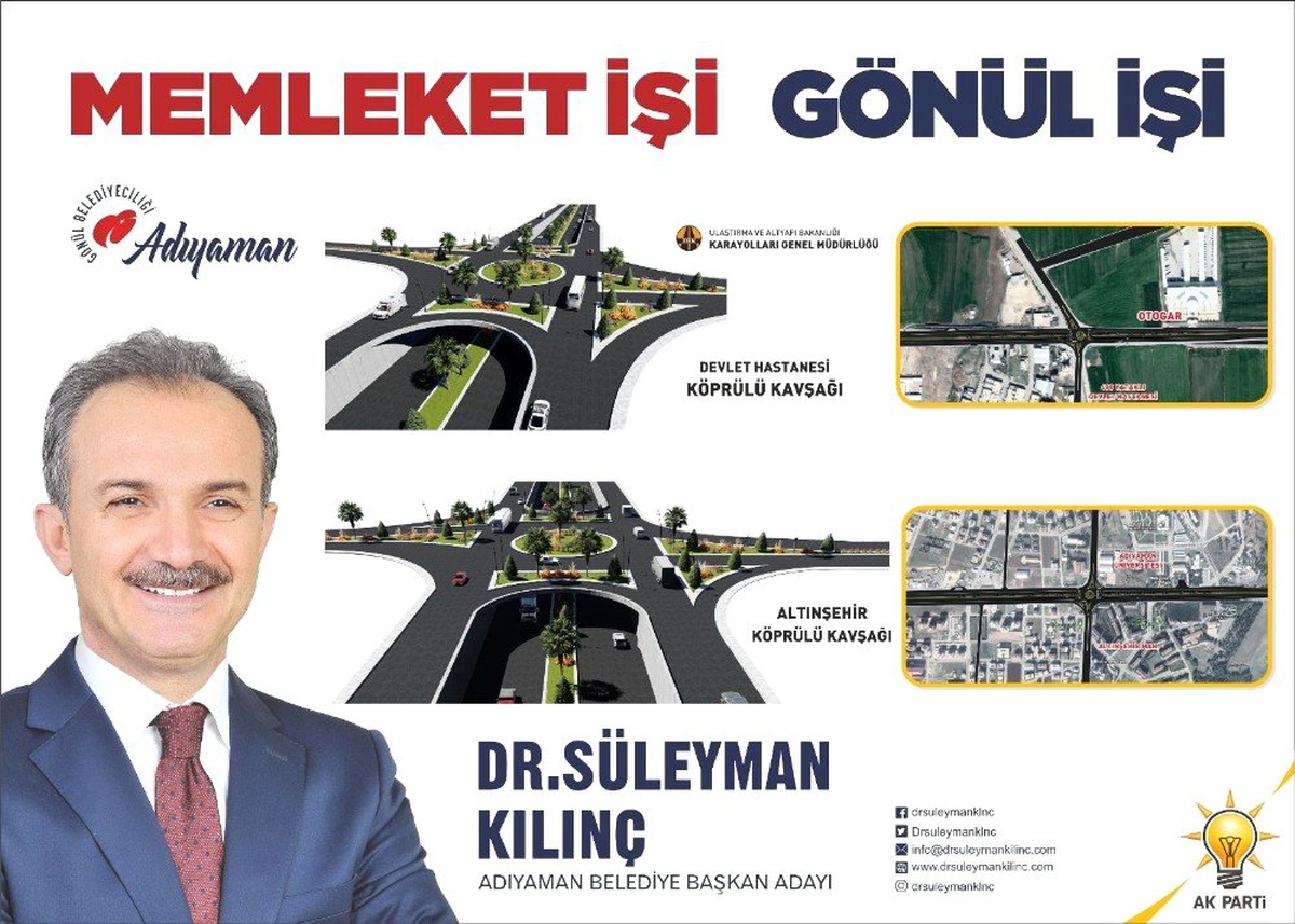 Adıyaman\'a Battı Çıktılı Köprülü Kavşak Geliyor