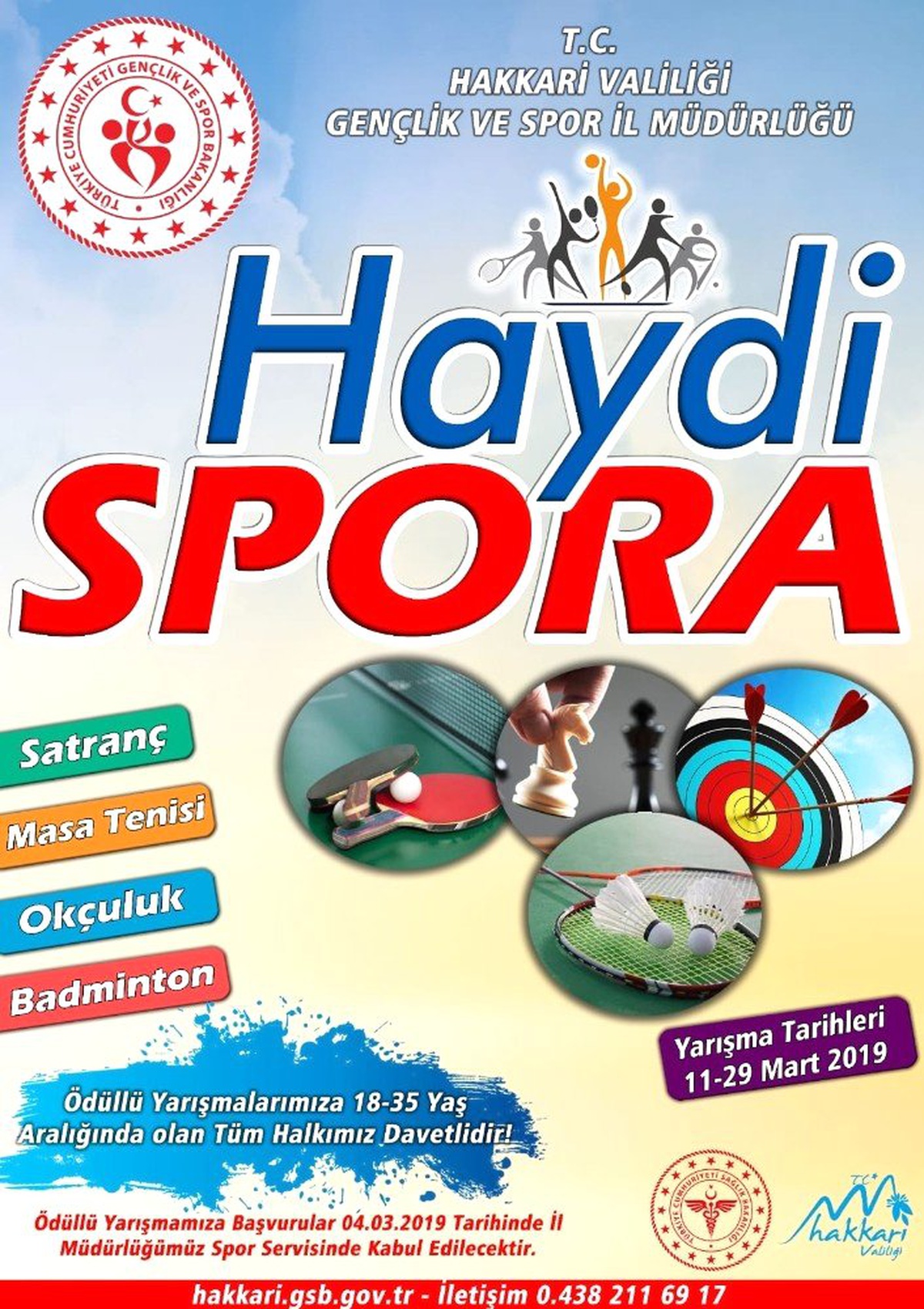 Hakkari\'de 4 Branşta Spor Yarışması Düzenleyecek