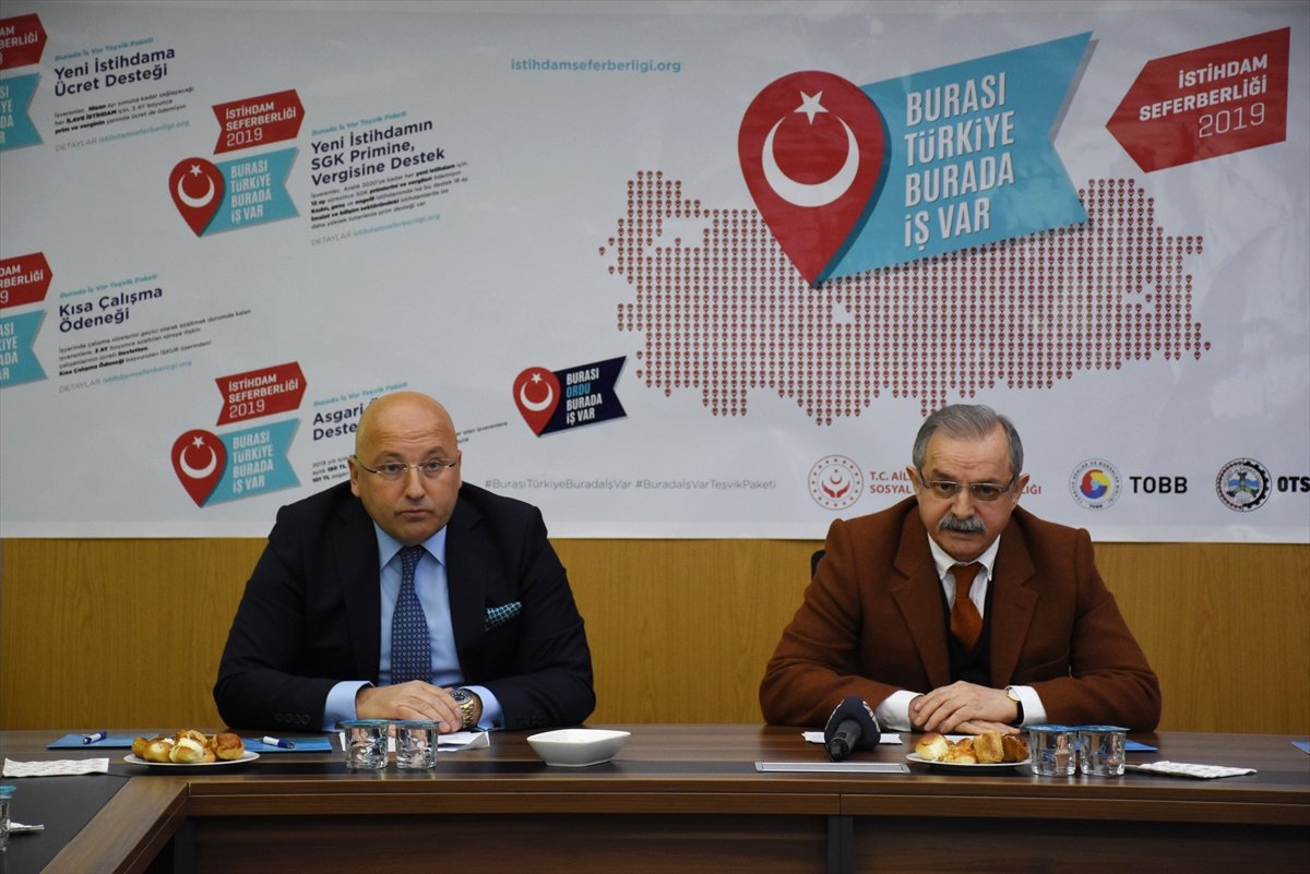 Ordu\'dan İstihdam Seferberliğine Destek