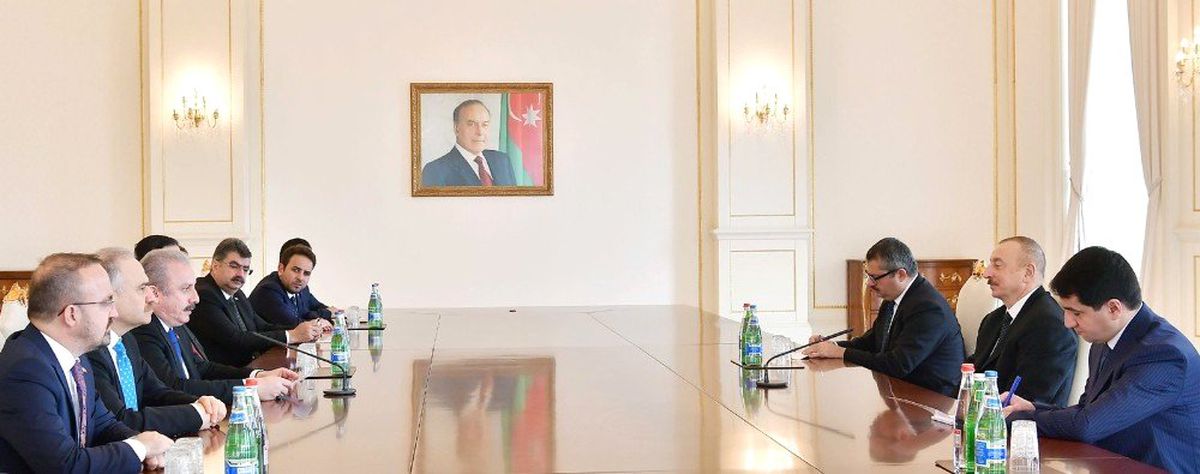 TBMM Başkanı Şentop, Azerbaycan Cumhurbaşkanı Aliyev ile Görüştü