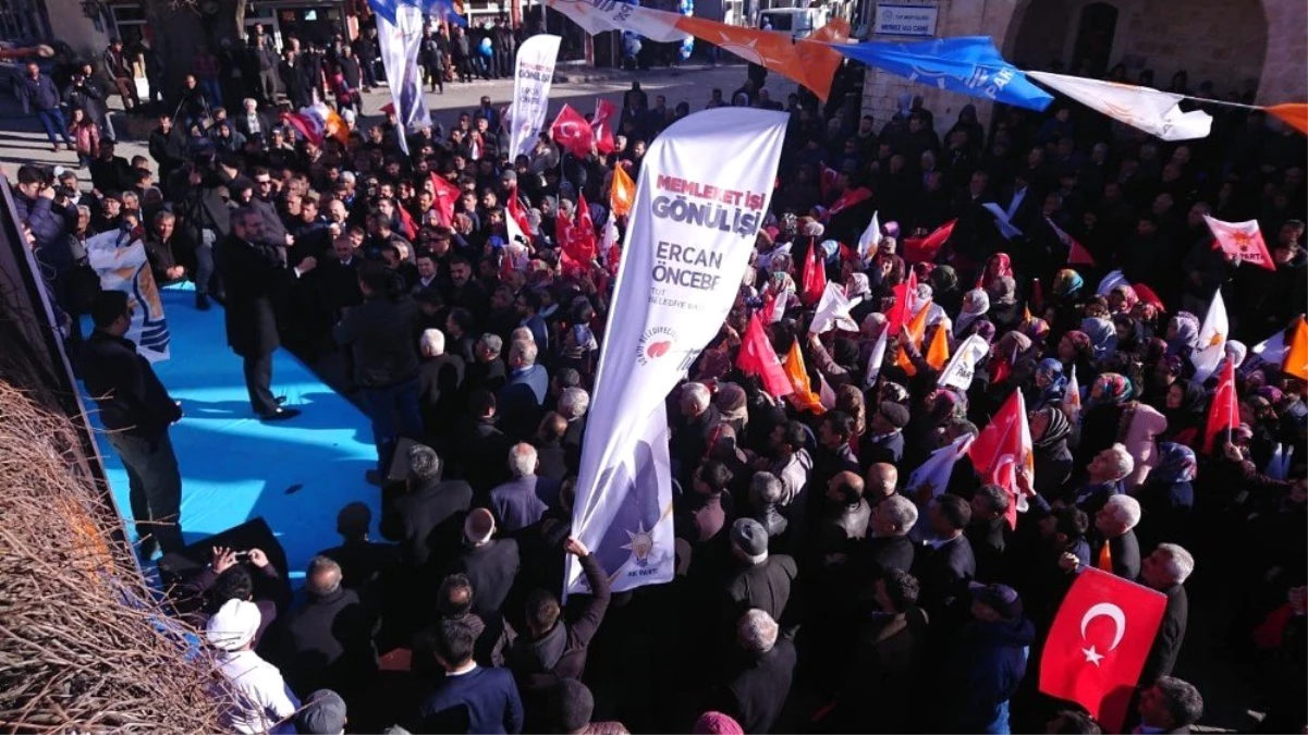 AK Parti Tut İlçesinde Miting Gibi Açılış Yaptı