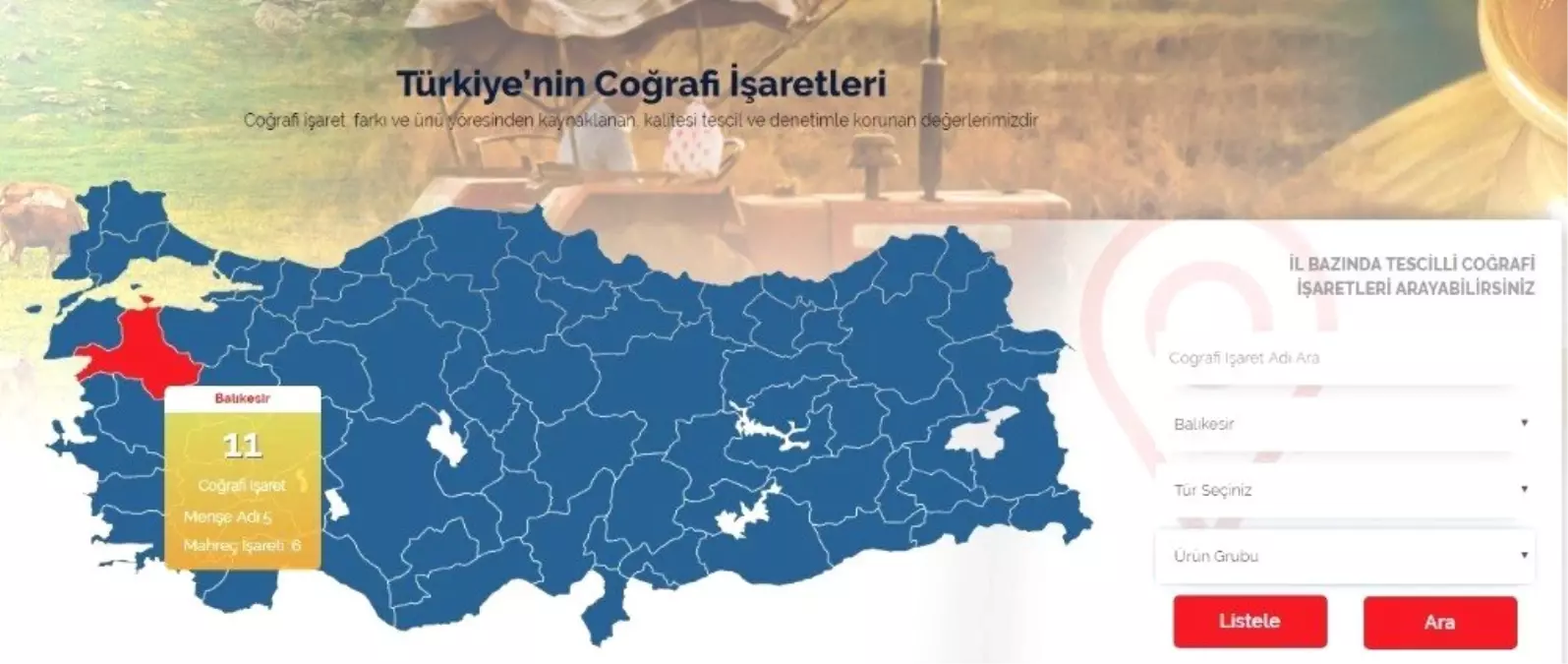 Balıkesir\'in Coğrafi İşaretli Ürünleri Dijital Platformda