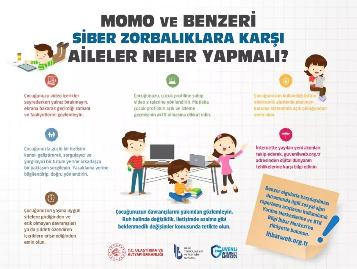 Çocukları ve Aileleri Tehdit Eden Momo\'ya Karşı Uyarı