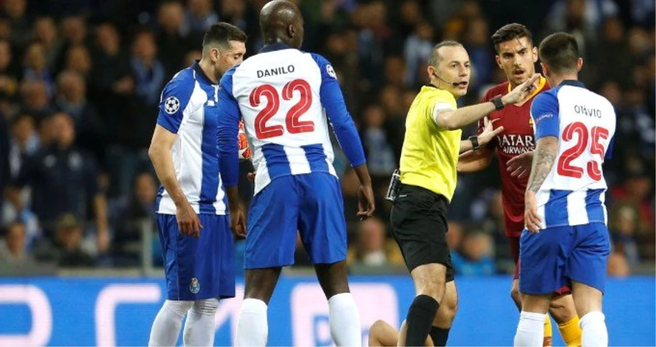 Cüneyt Çakır\'a Porto - Roma Maçında Tepki Yağdı