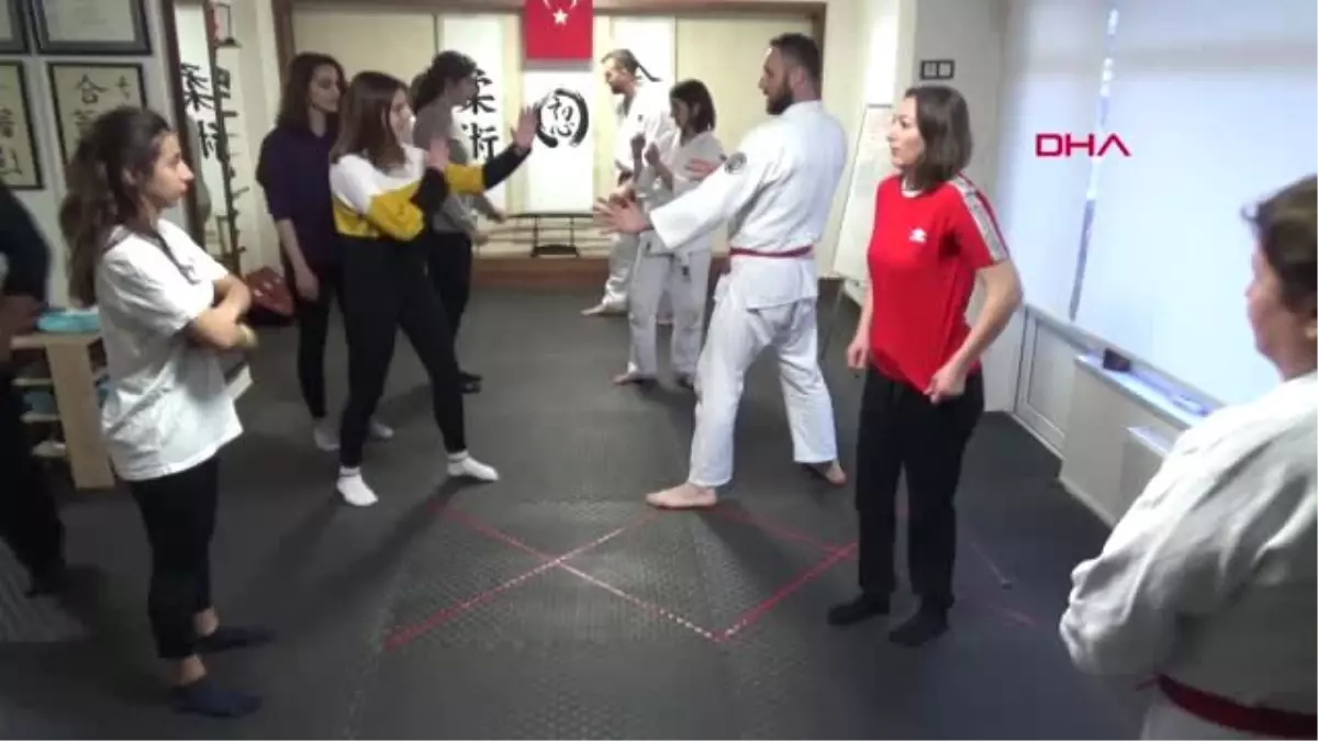 Çanakkale 8 Mart Dünya Emekçi Kadınlar Günü\'nde Aikido ve Ju Jutsu Öğrendiler