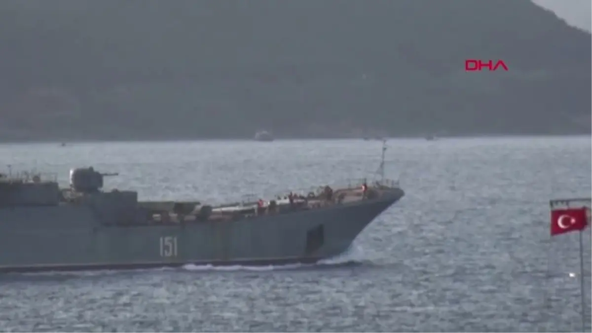 Çanakkale Rus Savaş Gemisi, Çanakkale\'de Türk Savaş Gemisiyle Karşılaştı+