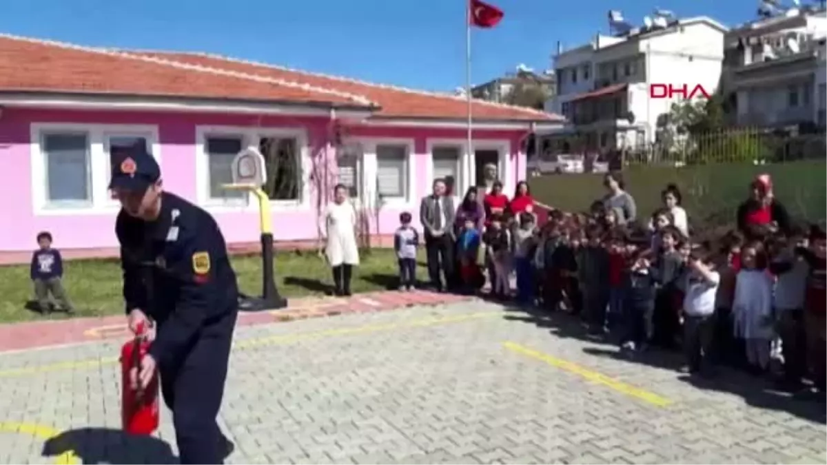 Muğla Minik Öğrencilerde Heyecan Yaratan Tatbikat
