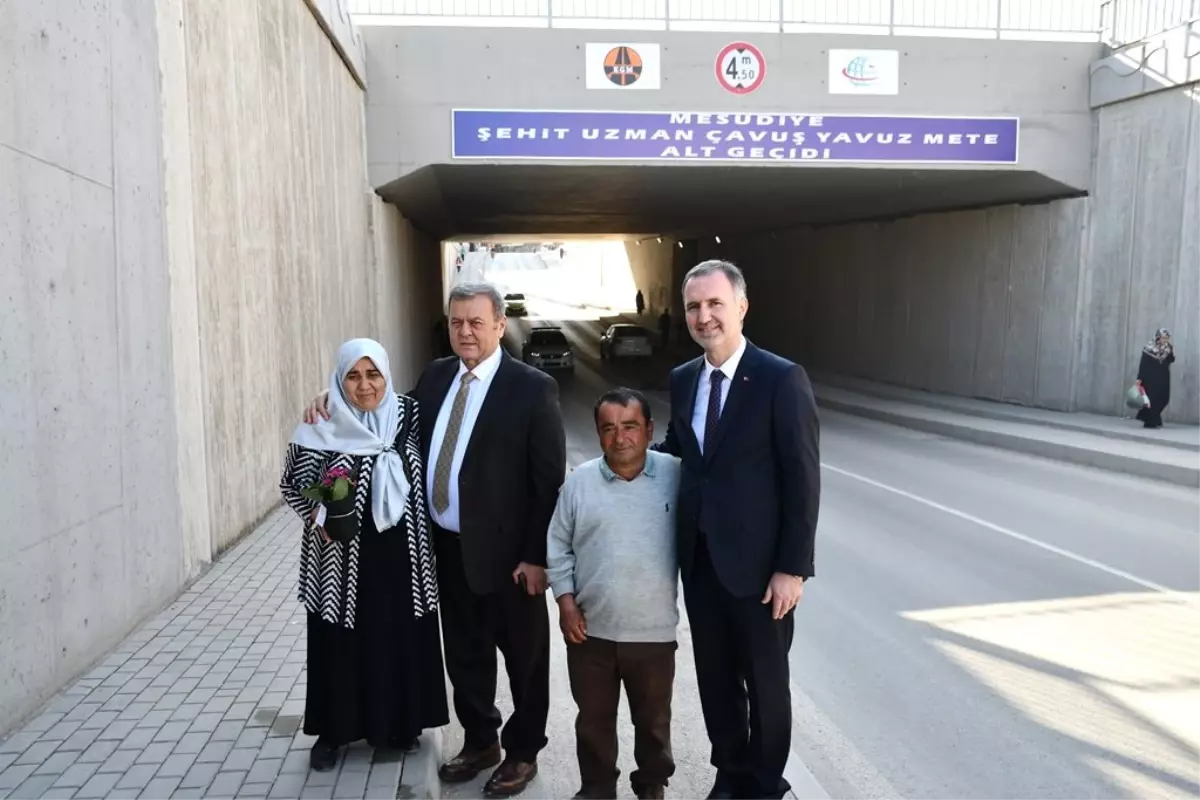 Şehidimizin Adı Alt Geçitte Yaşatılıyor