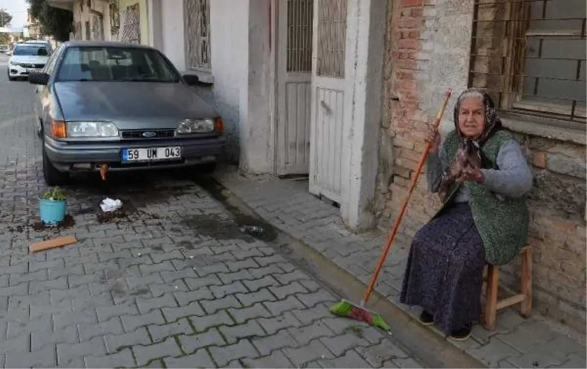 Torununun Arabasını Yakmak İsteyen Genç Kızın Üzerine Saksı Attı