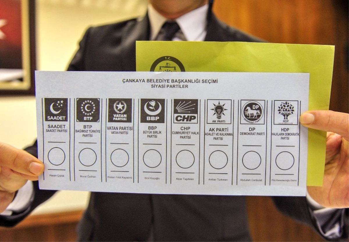 31 Mart Yerel Seçimlerinde Kullanılacak Oy Pusulaları Belli Oldu.